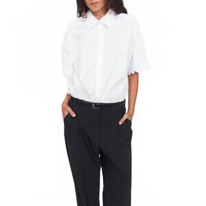 NEW THE GARMENT women's cyprus scallop shirt in white